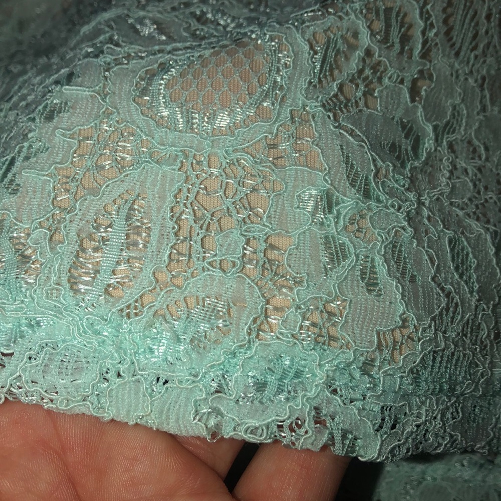 Teal Lace Dress